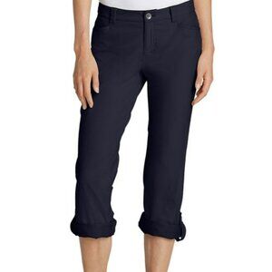 Eddie Bauer Roll-Up Cargo Hiking/Walking Pants - Black - 12